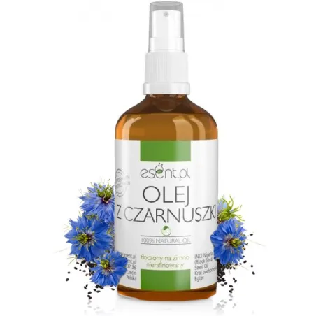 Esent Olej z Czarnuszki Nierafinowany,Tłoczony na zimno, 50ml