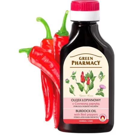 Green Pharmacy olejek łopianowy z czerwoną papryką 100 ml