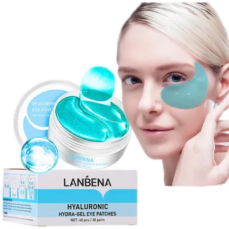 Lanbena Hyaluronic hydrożelowe płatki pod oczy z kwasem hialuronowym 60sztuk