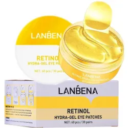 Lanbena Retinol hydrożelowe płatki pod oczy przeciwzmarszczkowe z retinolem 60sztuk