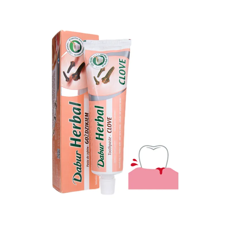 Dabur Herbal Clove Goździkowa pasta do zębów wrażliwych krwawiące dziąsła bez fluoru 100ml