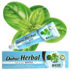 Dabur Herbal Basil pasta do zębów z Bazylią bez fluoru 100ml