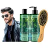 Vis Plantis szampon na wypadające włosy + odżywka kozieradka rzepa + szczotka ZESTAW 400ml