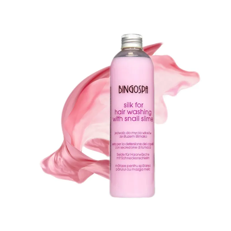BingoSpa szampon z jedwabiem różowy włosy suche i zniszczone 300ml