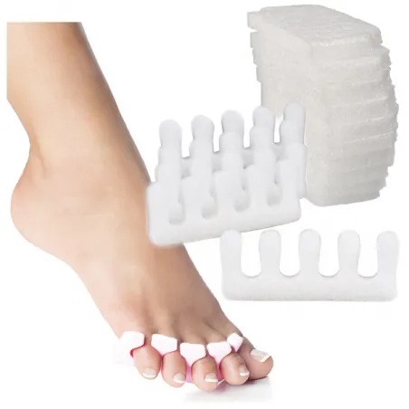 Separatory piankowe do manicure pedicure palców 10 par zestaw cocoSpa