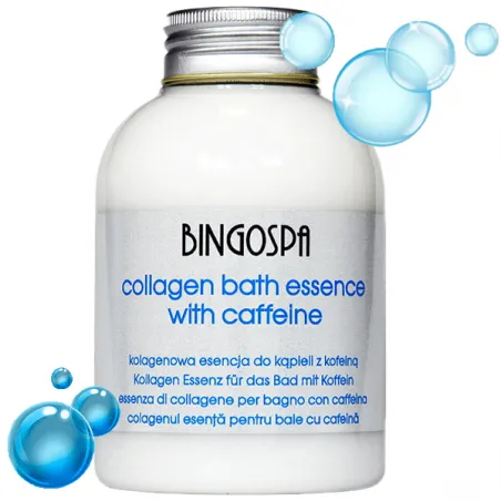 BingoSpa płyn do kąpieli do robienia piany w wannie z KOLAGENEM i KOFEINĄ 0.5L