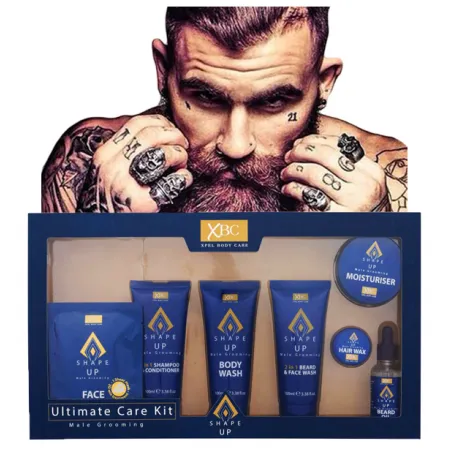 XBC SHAPE UP zestaw kosmetyków męskich do pielęgnacji twarzy brody ciała z Anglii