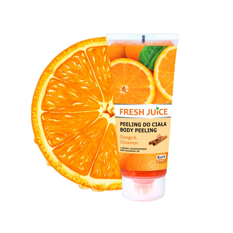Fresh Juice peeling do ciała Pomarańcza Cynamon 200ml