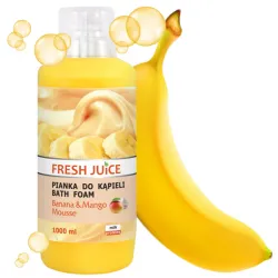 Fresh Juice płyn do robienia piany w wannie - pianka do kąpieli banan mango 1000ml