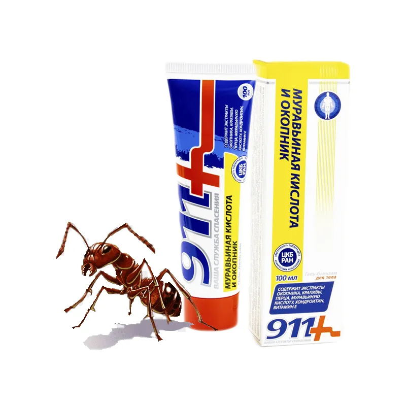 Maść 911 z kwasem mrówkowym i żywokostem na stawy korzonki stany zapalne bez recepty 100ml