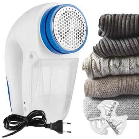 Mocna golarka do ubrań sieciowa na prąd z 3 wymiennymi ostrzami