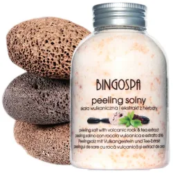 BingoSpa peeling na wrastające włoski na nogach bikini ze skałą wulkaniczną i ekstraktem z herbaty 580g