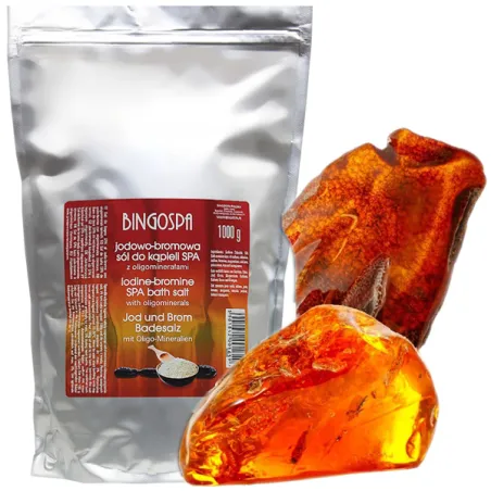 BingoSpa sól jodowo bromowa do kąpieli inhalacji relaksacyjna na przeziębienie choroby skórne 1 kg