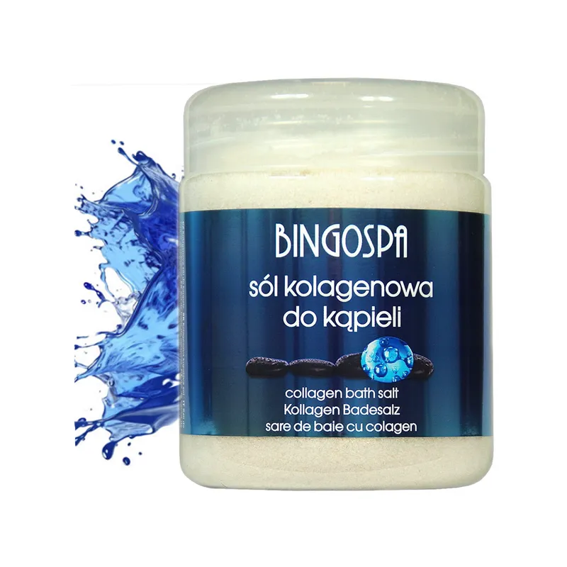 BingoSpa naturalna sól do kąpieli kolagenowa regeneracja skóry i ciała 550g