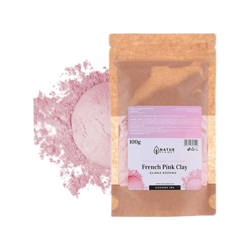 Natur Planet glina różowa w proszku maseczka kosmetyczna naturalna 100g