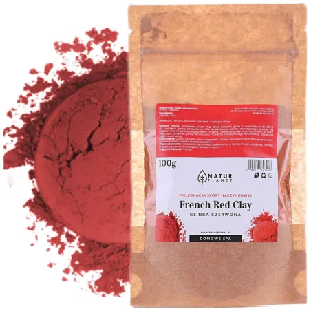 Natur Planet glinka czerwona w proszku kosmetyczna naturalna 100g