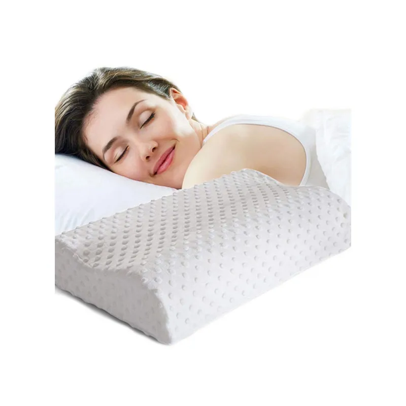 Poduszka do spania na kręgosłup szyjny z pianki memory ortopedyczna biała