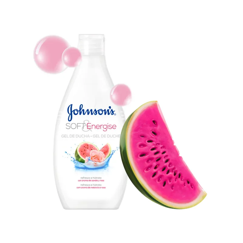 JOHNSON'S Soft&Energise żel pod prysznic nawilżający długo pachnący arbuz i róża 400ml
