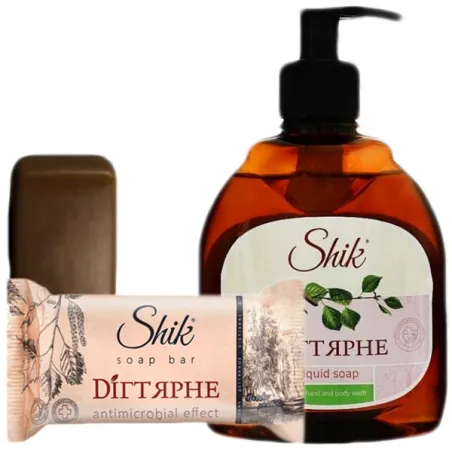 Shik mydło na łuszczyce egzeme azs grzybice alergie trądzik  dziegciowe MOCNE ZESTAW