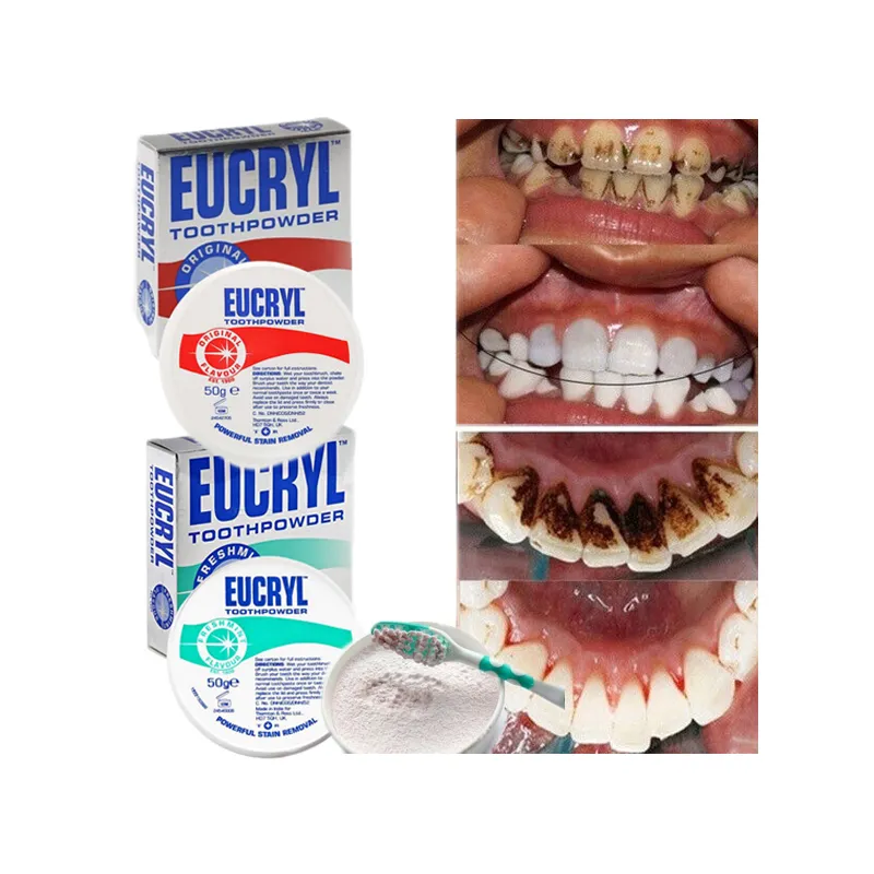Eucryl preparaty do usuwania rozpuszczania kamienia nazębnego z zębów wybielania 2 sztuki