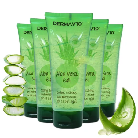 Czysty żel aloesowy do twarzy i ciała włosów po opalaniu ALOE VERA zestaw 5*75ml