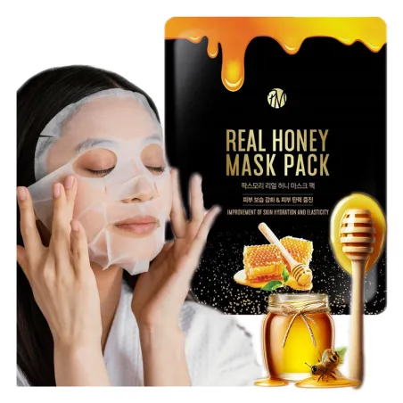 Maski koreańskie w płachcie nawilżająca maseczka na twarz miodowa maseczki 25ml