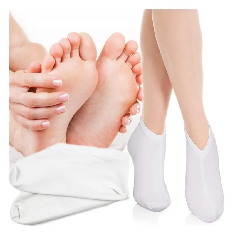 Bawełniane skarpetki do kremu parafiny na noc kosmetyczne na stopy zabiegów