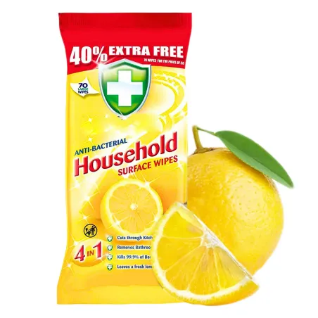 Mokre chusteczki do sprzątania nawilżane do toalety kurzu dezynfekcji 70 sztuk