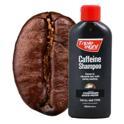 Triple Eight szampon na wypadanie włosów łysienie zakola porost włosów z KOFEINĄ z Anglii 250ml
