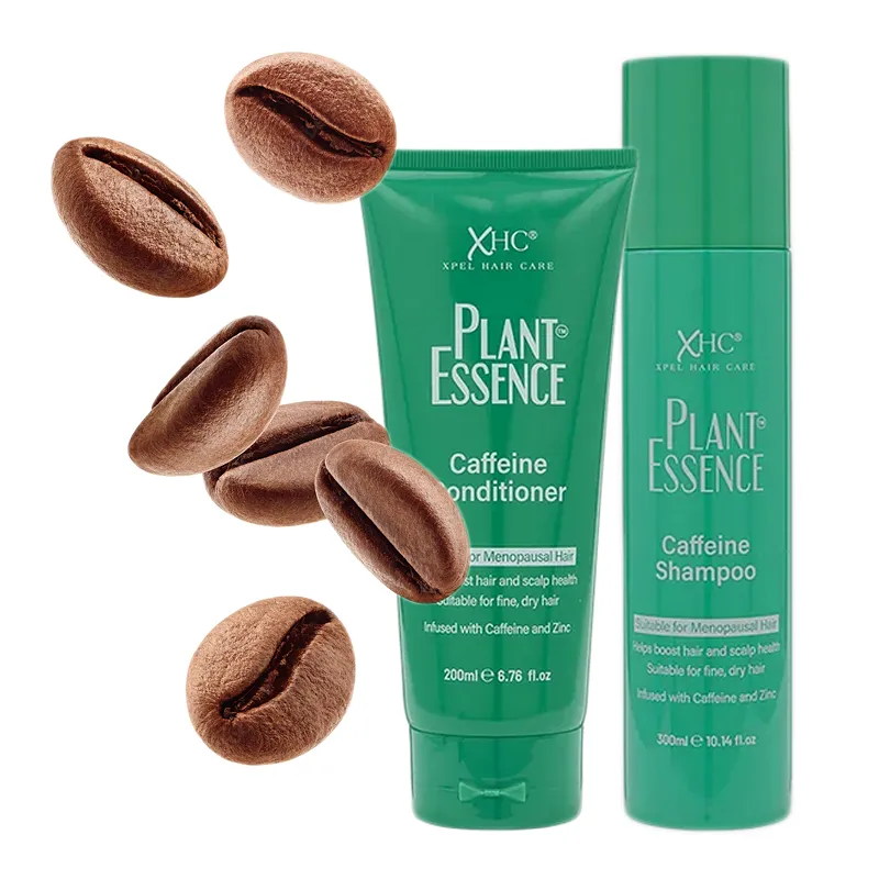 XHC szampon z Kofeiną Cynkiem na porost włosów dla kobiet mężczyzn łysienie zakola bez parabenów 300ml + Odżywka