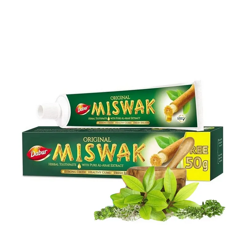 DABUR MISWAK Pasta do zębów ziołowa bez fluoru z Indii DUŻA 170g