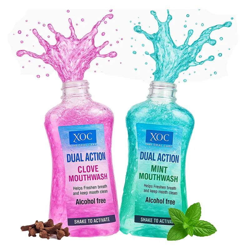 XOC Płyn do zębów do płukania jamy ustnej przeciwzapalny antybakteryjny Miętowy Goździkowy 2*500ml