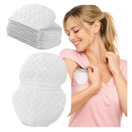 Wkładki pod pachy antypotowe przeciwpotowe na pocenie bawełniane chłonne dla kobiet i mężczyzn białe 10 par