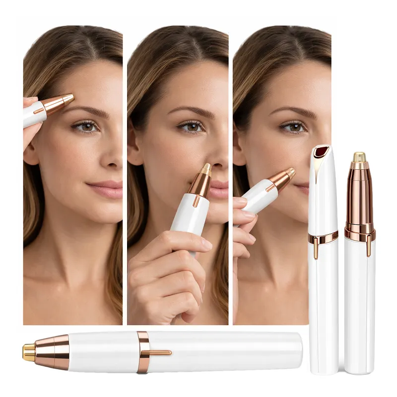 Trymer do depilacji twarzy wąsika włosów w nosie brwi uszu - BEZ BÓLU