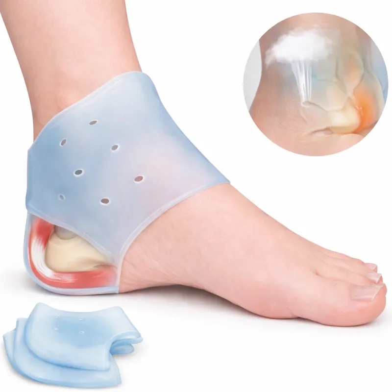 Silikonowe skarpetki na pięty na ostrogę piętową grube 1 para