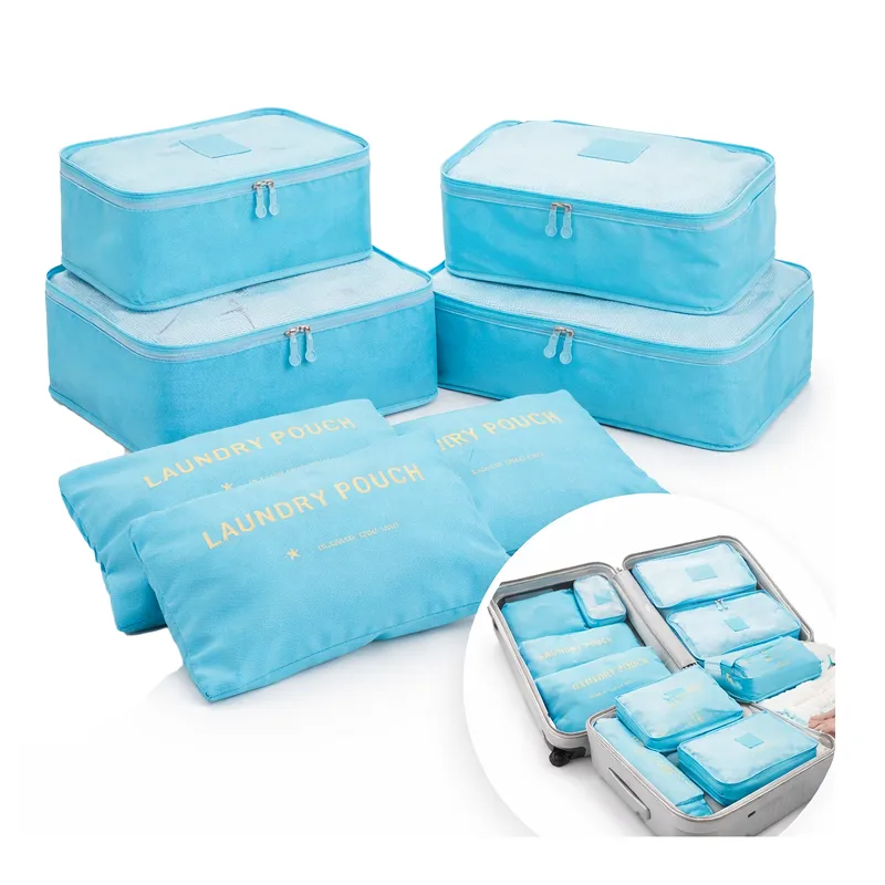 Organizer podróżny do walizki szafy torby plecaka wodoodporny zestaw 6 sztuk