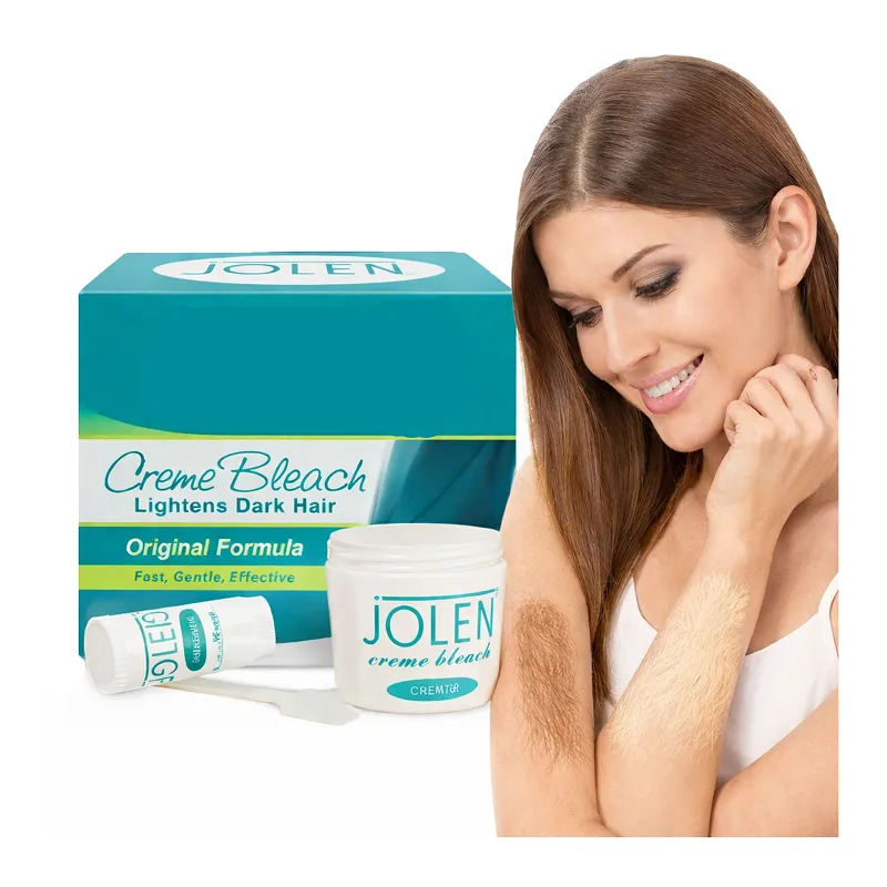 Jolen Creme Bleach rozjaśniacz do włosków na twarzy ciele brwi rękach nogach wąsika DUŻY 113g/28g