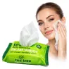 Chusteczki nawilżane do twarzy demakijażu mycia odświeżenia Bez Spłukiwania Tea Tree 25 sztuk