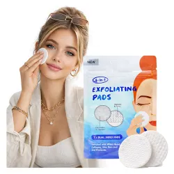 Płatki do demakijażu nasączone płatki kosmetyczne waciki złuszczające 4w1 7 szt