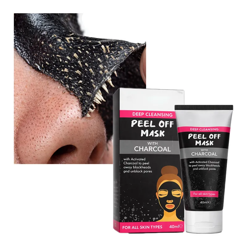 Maska na wągry zaskórniki pory maseczka na wągry peel-off węglowa 40ml