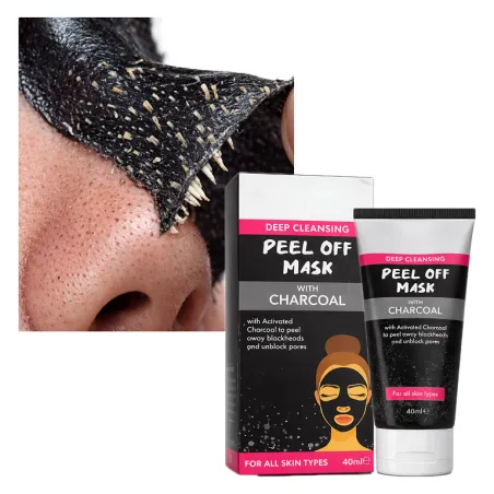 Maska na wągry zaskórniki pory maseczka na wągry peel-off węglowa 40ml