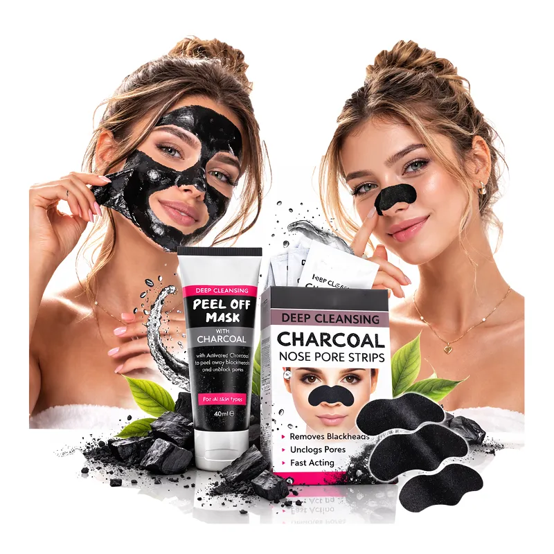 Maska na wągry zaskórniki pory maseczka + Plastry wyrywające na nos ZESTAW