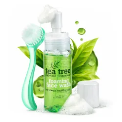 Tea Tree Żel do mycia twarzy trądzikowej dla nastolatków dorosłych pianka + SZCZOTECZKA zestaw