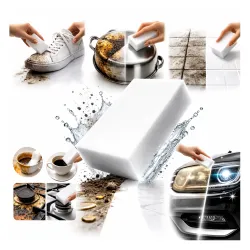 Magiczna Gąbka biała do czyszczenia sprzątania bez detergentów chemii 1 sztuka