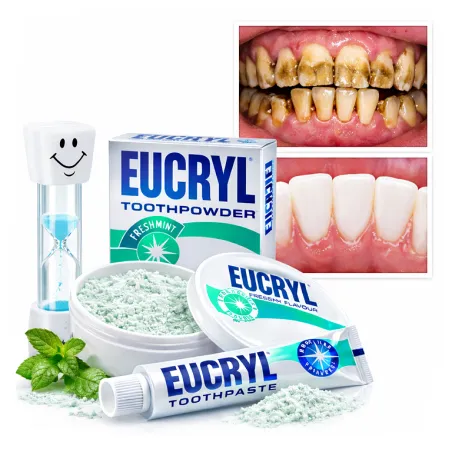 Eucryl preparat do rozpuszczania usuwania kamienia nazębnego z zębów wybielania + klepsydra