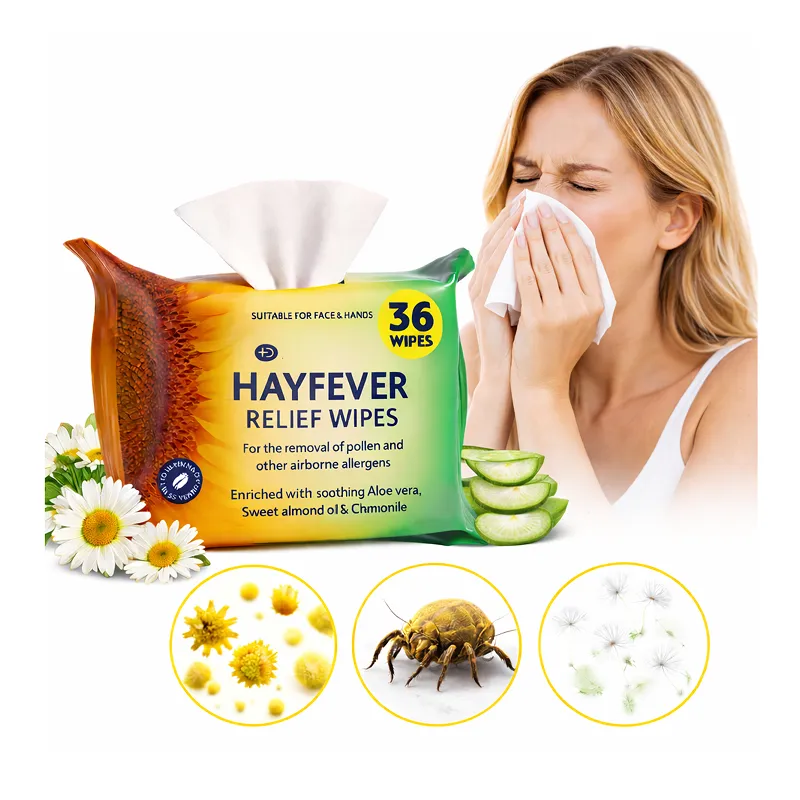 Healthpoint chusteczki antyalergiczne nawilżane dla alergików na alergię pyłki katar 36 sztuk