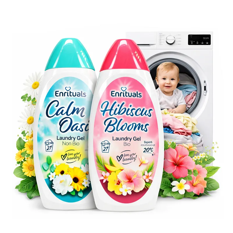 Płyn do prania naturalny Bez Fosforanów Lanoliny chemii koncentrat żel 2*970ml zestaw