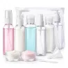 Pojemniki na płyny do samolotu kosmetyki do 100ml zestaw