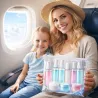 Pojemniki na płyny do samolotu kosmetyki do 100ml zestaw