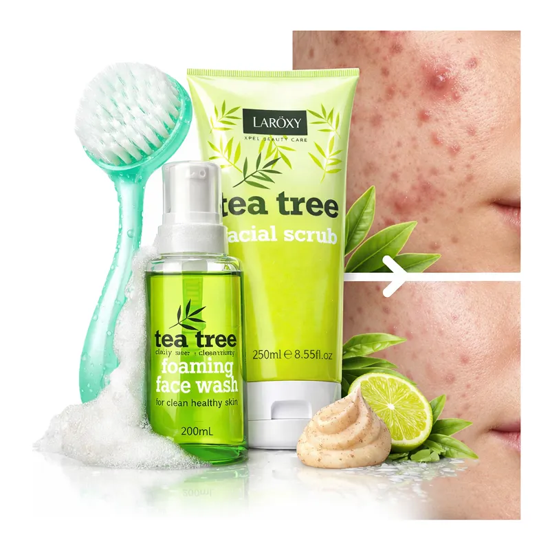 Xpel peeling na zaskórniki wągry do cery trądzikowej tłustej Odblokowujący Pory + Pianka + Szczoteczka zestaw